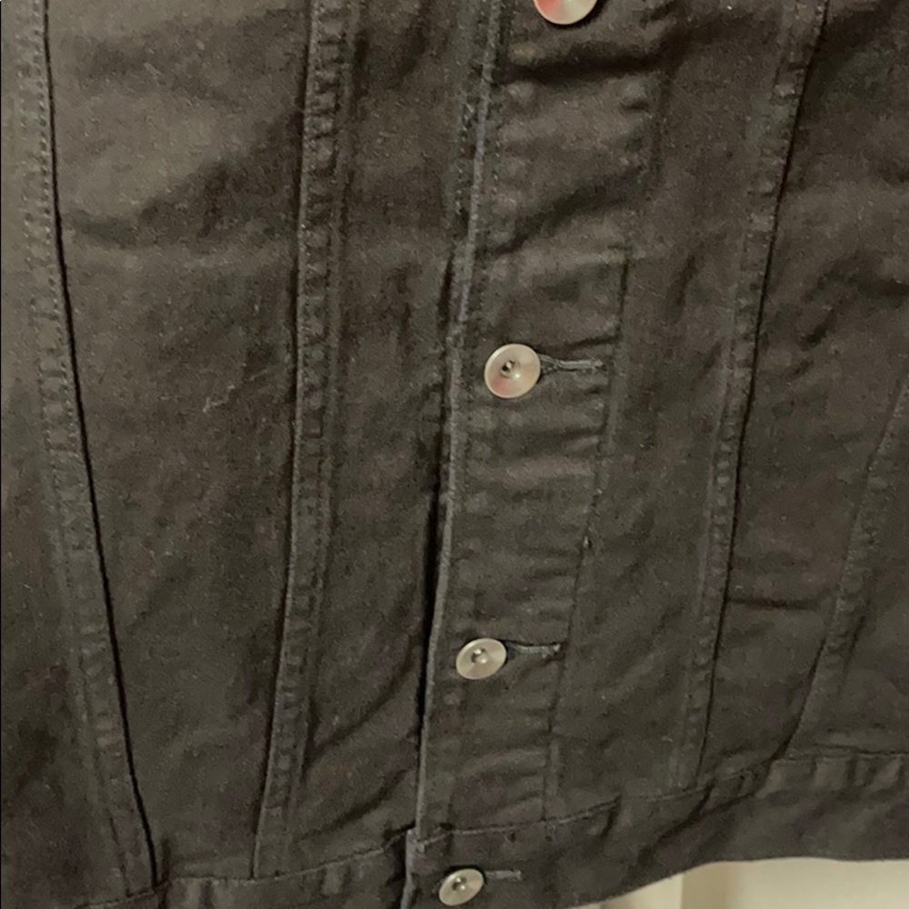 Star Wars Luke Leia Darth black denim jacket Size M - Picture 11 of 16